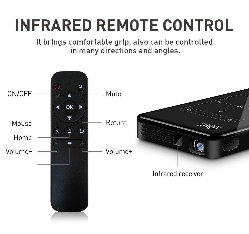 Amazon.com: Portable smart projector MINI Projector 4K Android 6.0